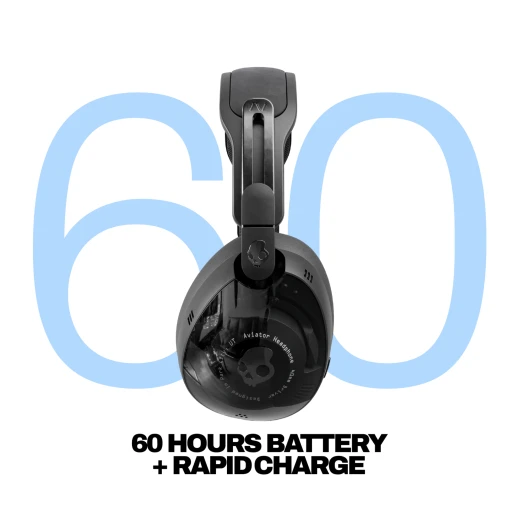 Skullcandy Aviator 900 ANC Wireless Noise Cancelling Over Ear Headphones - Black - Skullcandy - Image 7