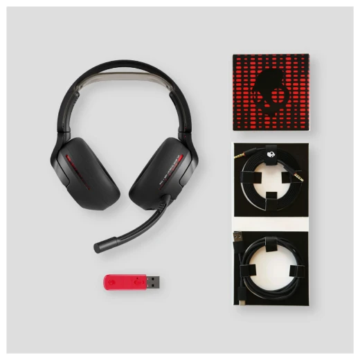 Skullcandy Multi-Platform Sensory Bass Wireless Gaming Headset Crusher PLYR 720 - Black / Red - Skullcandy - Image 2