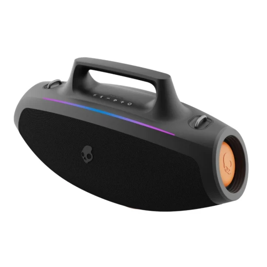 Skullcandy Barrel Bluetooth Speaker, Portable, Black, Powerful Sound, Deep Bass, Compact Design, Long Battery Life for Home & Travel Skullcandy Barrel Bluetooth Speaker, Portable, Black, Powerful Sound, Deep Bass, Compact Design, Long Battery Life for Home & Travel