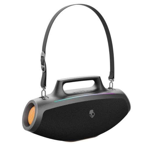 Skullcandy Barrel Bluetooth Speaker, Portable, Black, Powerful Sound, Deep Bass, Compact Design, Long Battery Life for Home & Travel - Skullcandy - Image 3