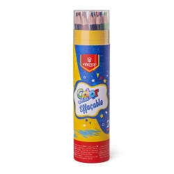 VERTEX Erasable Color Pencils – 24 Colors in Carton Tube