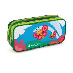 VERTEX 2-Zipper Pencil Case – Spacious Design, Durable and Stylish