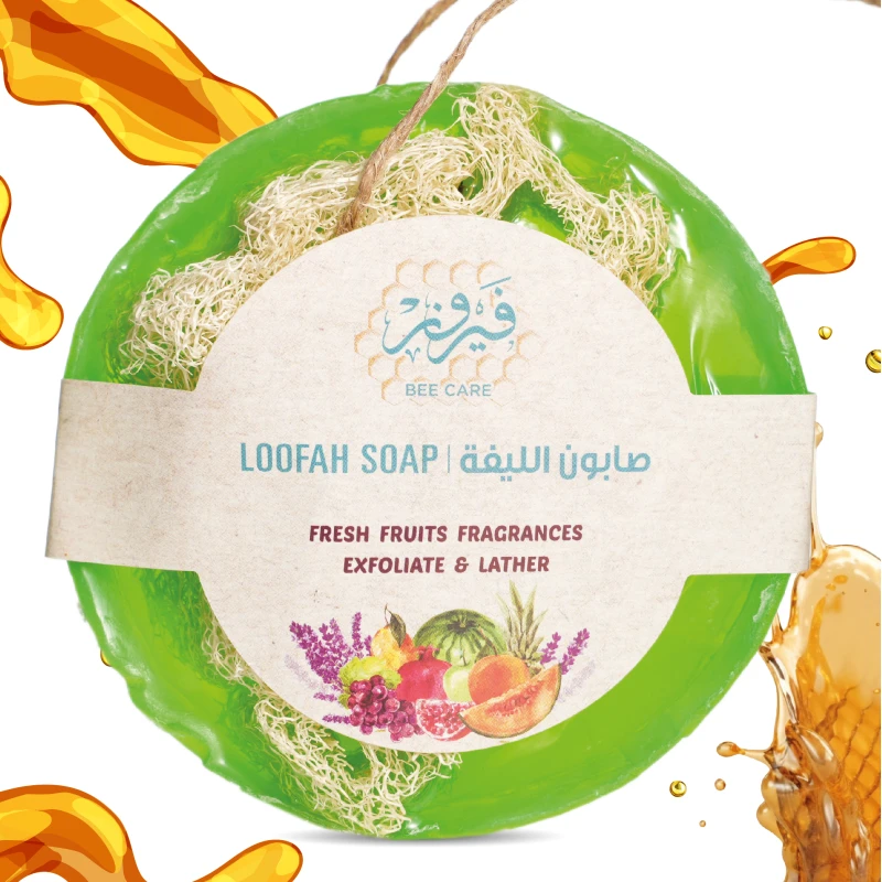 صابون الليفة الطبيعية بالكيوي من فيروز بي كير - فيروز بيي كاير
