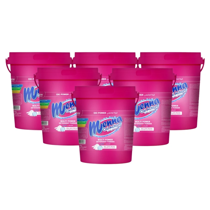 بكج خرافي : مسحوق غسيل الملابس 3كيلو عدد 6 علب من مينا - مينا