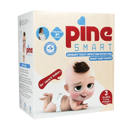 -Pine Diapers Smart 3 / 7-13 KG/Pack of 22-The First Smart Diaper -Pine Diapers Smart 3 / 7-13 KG/Pack of 22-The First Smart Diaper