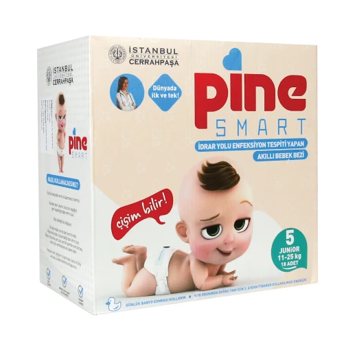 Pine Diapers Smart 5-11- 25 KG,Pack of 18, The First Smart Diaper - PIne - Image 6