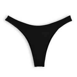 Black Bikini Bottom High Cut size L