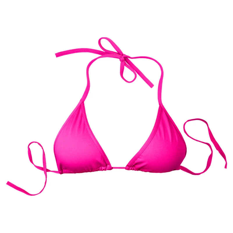 Fuchsia Bikini Top Halter Neck - Size L - Seathany