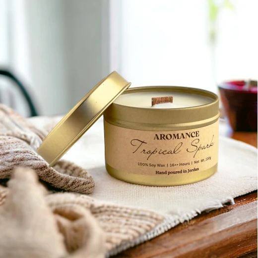 شمعة معطرة برائحة تروبيكال سبارك من أرومانس - ارومانس - Image 3