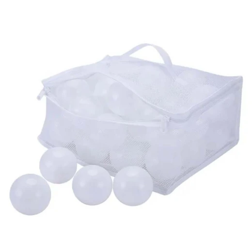 50 pcs Soft white plastic balls - BABYDO - Image 2