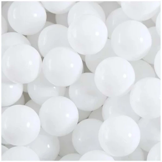 50 pcs Soft white plastic balls 50 pcs Soft white plastic balls