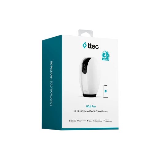 ، كاميرا أمان ذكية بدقة Full HD 360 درجة للتوصيل والتشغيل بتقنية Wi-Fi تي تيك - تي تي اي سي - Image 2