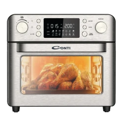 Conti AFO2501-SS Air Fryer Oven – 25L Capacity, 1800W, 12 Preset Functions, Convection Heating, Rotisserie & Timer Control, Stainless Steel