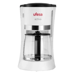 Ufesa CG7123 Drip Coffee Machine, 680, Plastic Glass, 1.2 Litres, White