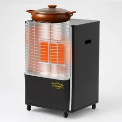 Romo International 3-Burner Round Gas Heater – Pro Plus+ Tech, Touch Ignition, Full Safety