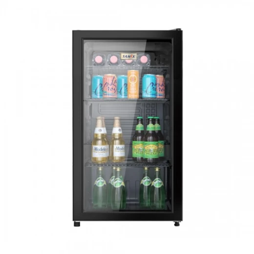 Samix SNK-BC-89 Beverage Cooler 88L Capacity Black, Glass Door, LED Light, Fan Cooling System, Adjustable Legs, Lockable Door 12-Month Warranty - Samix - Image 2