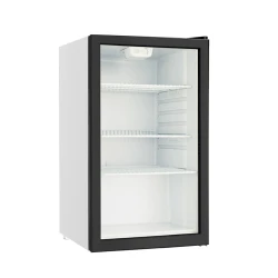 National Electric BC132 Beverage Display Cooler – 101 L Double Glass Door with Wheels