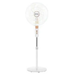 Conti 18-Inch Stand Fan, 7 Blades, 75W, 4 Speeds, Timer, White, SF18001 WH