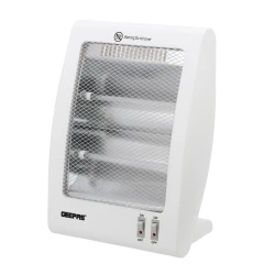 Geepas GQH28522 Quartz Heater 800W with 2 Heat Settings & Tip-Over Protection