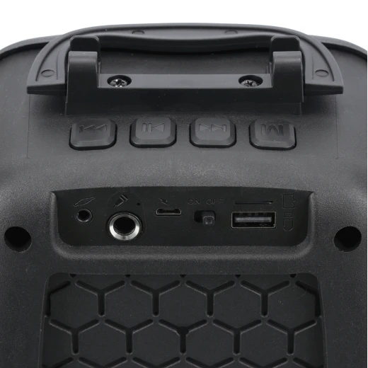 مكبر صوت جيباس المحمول بتقنية البلوتوث GMS11156 - مزود بميكروفون وإضاءة LED ودعم USB/TF/FM/AUX - جيباس - Image 8