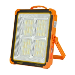 Geepas GWL53042 Rechargeable LED Work Light with Solar Panel – 1500 Lumens