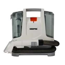 Geepas GSC19051 Portable Spot Cleaner – 400W Dual Tank Design, 1.1L Clean & 0.5L Dirty Water Tanks, 2 Cleaning Heads, Compact & Lightweight, Ideal for Carpets, Rugs & Upholstery, White