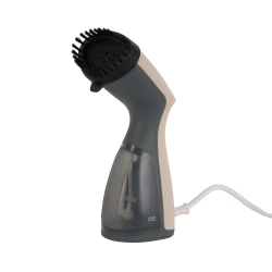 Geepas GGS25018 Handheld Garment Steamer – 1000W, 20g/min Steam Output, 140ml Detachable Tank, Steam Control & Brush Accessory, White