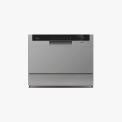 Midea Countertop Dishwasher 6 Sets 7 Programs Silver WQP6‑3602F