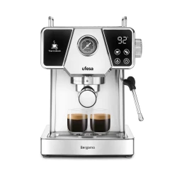 Ufesa Bergamo Espresso Machine – Ground Coffee Only | 1350 W | 20‑bar Pressure