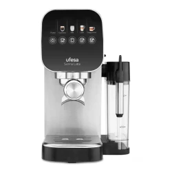 Ufesa Sienna Latte Espresso Coffee Machine with Thermoblock Heating System, 15-Bar Pressure & Professional Milk Frother