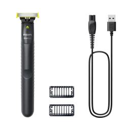 Philips OneBlade QP1424/10 – Hybrid Face Trimmer & Shaver, Waterproof, USB Rechargeable