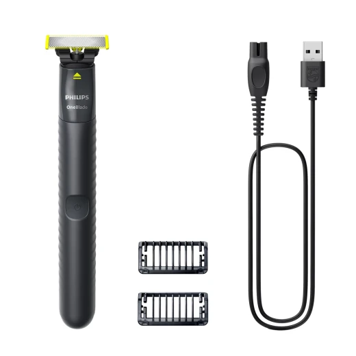 Philips OneBlade QP1424/10 – Hybrid Face Trimmer & Shaver, Waterproof, USB Rechargeable