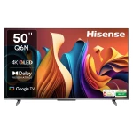 تلفزيون QLED ذكي 50 بوصة بدقة 4K – تقنية Quantum Dot، معدل تحديث 120 هرتز، صوت Dolby Atmos، نظام VIDAA U7، تصميم بدون حواف من هايسنس - هيسنس