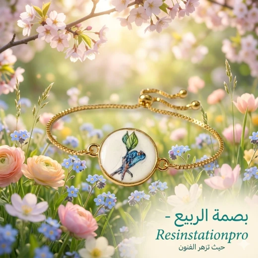 محطة الريزن المحترفة ، سوار بصمة ربيعي بتصميم مميزوفريدة