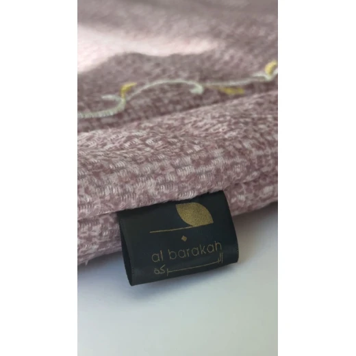 Pink tweed Velvet Prayer Mat 120*73*2 - Al Baraka - Image 4