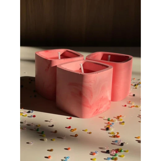 ريبابيل,1, شمعة معطرة في قالب مربع, أبيض و وردي ,5سم*5سم*5سم ريبابيل,1, شمعة معطرة في قالب مربع, أبيض و وردي ,5سم*5سم*5سم