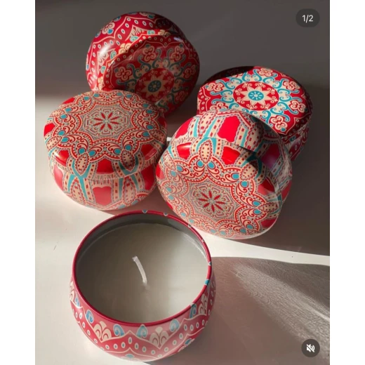 شموع معطرة في علبة مميزة التصميم , متعدد الألوان والتصاميم , 1 , ريبابل - Image 5