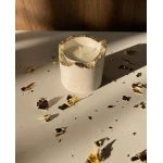 ريبابيل,1,  شمعة معطرة في قالب اسطواني , أبيض و وردي ,5سم*5سم*5سم
