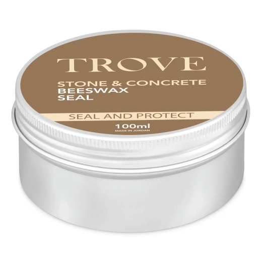 Troove Concrete Wax for Protecting and Sealing Concrete Surfaces, Provides a Smooth Finish with Light Shine and Resistance to Stains, Water and Wear, Suitable for Indoor & Outdoor Concrete Decor, 100ml
