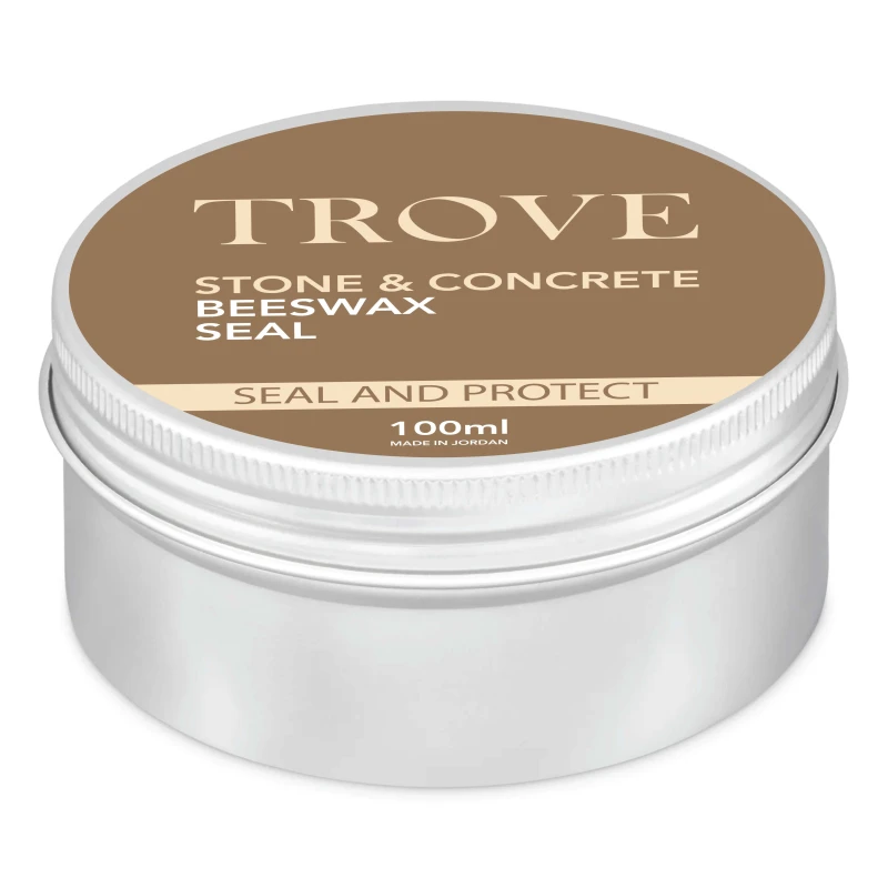 Troove Concrete Wax for Protecting and Sealing Concrete Surfaces, Provides a Smooth Finish with Light Shine and Resistance to Stains, Water and Wear, Suitable for Indoor & Outdoor Concrete Decor, 100ml - Trove