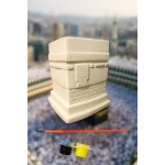 نموذج الكعبة من الجبصين مع لونين اسود وأصفر وفراشة الابعاد 7*4 سم - سنسوريا
