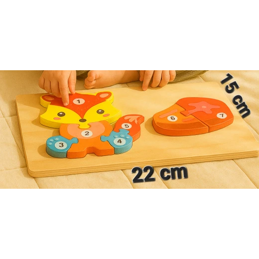 سينسوريا ، بزل بارزة 22*15 سم مونتيسوري للاطفال  - سنسوريا - Image 2
