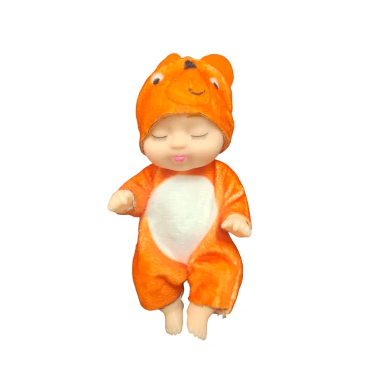 mini sleeping baby with fox costume 11 cm mini sleeping baby with fox costume 11 cm