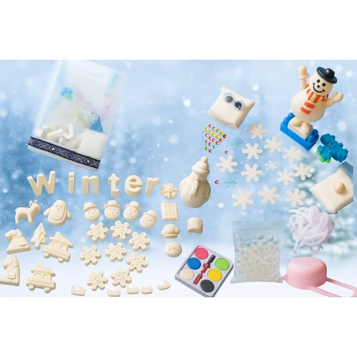 Sensoria – The Sensory Art Snowman Collection, 60 pieces