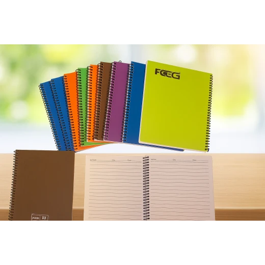 Sensoria, Arabic Ruled Spiral Notebook, 100 Sheets, Plastic Cover ,Size: 22.5 cm × 16 cm Sensoria, Arabic Ruled Spiral Notebook, 100 Sheets, Plastic Cover ,Size: 22.5 cm × 16 cm