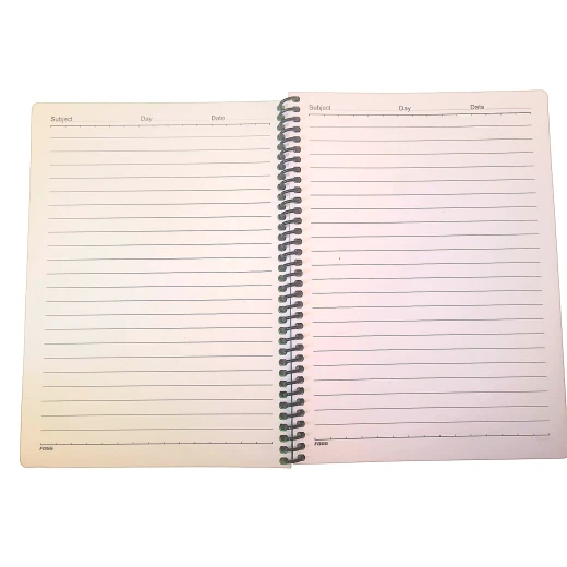 Sensoria, Arabic Ruled Spiral Notebook, 100 Sheets, Plastic Cover ,Size: 22.5 cm × 16 cm - sensoria - Image 7