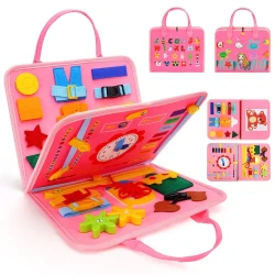 Sensoria, Montessori Activity Book for Girls – 27-in-1 Educational Play Set with Magical Mermaid Cover