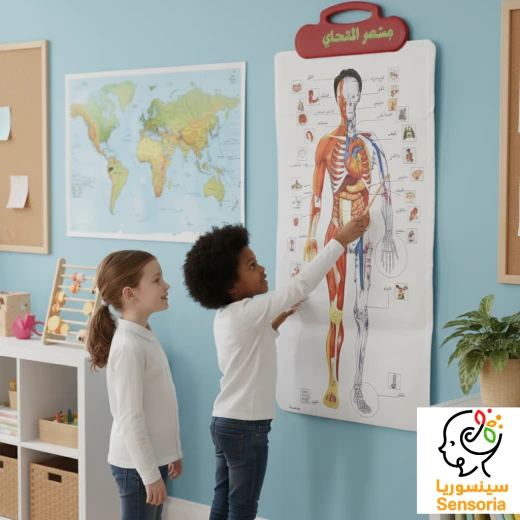 Sensoria Interactive Learning Wall Board – Human Body (Arabic Language) - sensoria - Image 2