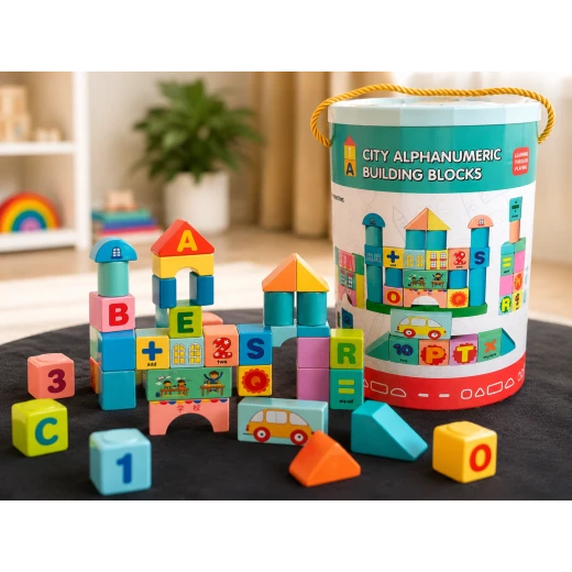 Sensoria, Educational Alphabet & Number Building Blocks | Interactive Construction Toy for Early Learning & Skill Development - sensoria - Image 4