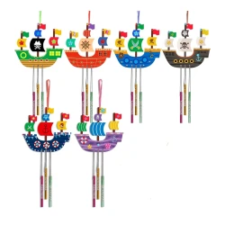 Alia's Gifts Pirate Ship Wind Chime Coloring Kit
